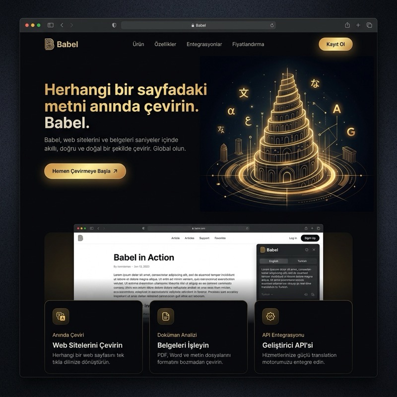BabelLens Çeviri Aracı